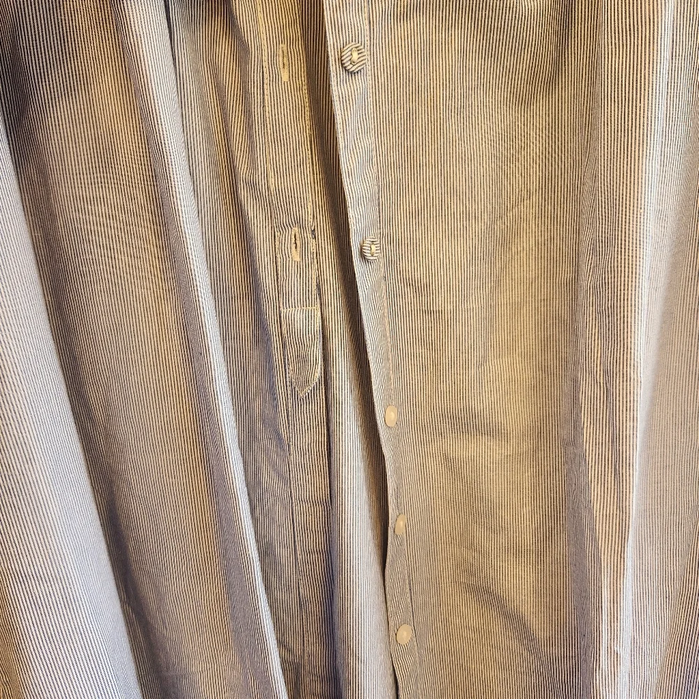 La Cera NWT Chambray Button Up Nightgown Comfort Wear XL 100% Cotton - Picture 5 of 9